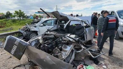 Kırıkkale’nin Karakeçili ilçesinde meydana gelen trafik kazasında hayatını kaybeden çift