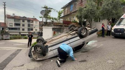 Alaplı ilçesinde iddia edilen fren arızası sonucu meydana gelen trafik