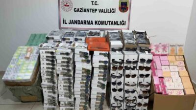 Gaziantep’te jandarma ekiplerinin düzenlediği operasyonda, 4,5 milyon TL değerinde gümrük