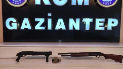 Gaziantep’te Emniyet ekipleri tarafından gerçekleştirilen operasyonda 6 adet ruhsatsız silah