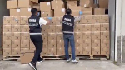 Gaziantep’te polis ekipleri tarafından gerçekleştirilen bir operasyonda 83 bin 679