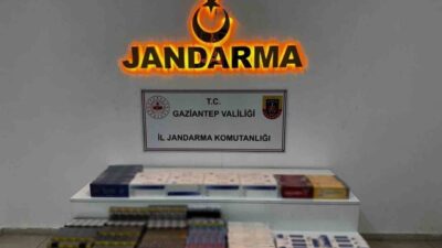 Gaziantep’te jandarma ekipleri tarafından düzenlenen operasyonda önemli miktarda kaçak eşya
