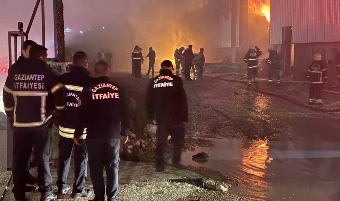 Gaziantep’te meydana gelen bir olayda bir mobilya fabrikasında yangın çıktı.