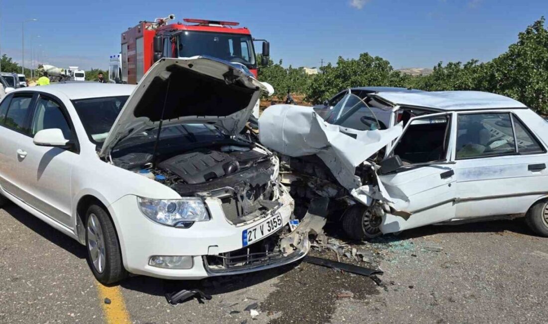 Gaziantep’in Nizip ilçesinde meydana gelen trafik kazasında, karşı yönden gelen