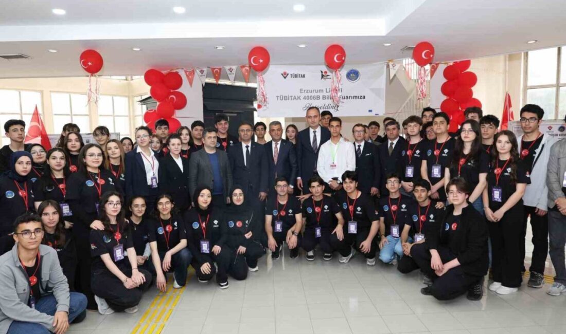 Erzurum’da düzenlenen fuarda 19 proje sergilendi ve gençler çeşitli alanlarda