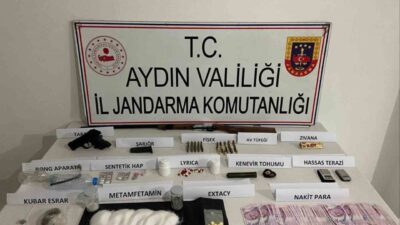 Germencik ilçesinde düzenlenen operasyonda uyuşturucu madde bulundu ve olayla ilgili