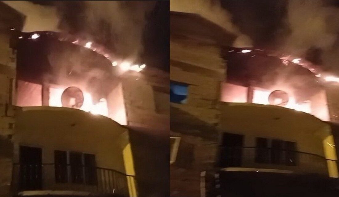 Hakkari’de, Kırıkdağ Köyü Rez Mahallesi’nde bulunan 3 katlı bir evde
