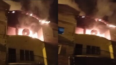 Hakkari’de, Kırıkdağ Köyü Rez Mahallesi’nde bulunan 3 katlı bir evde