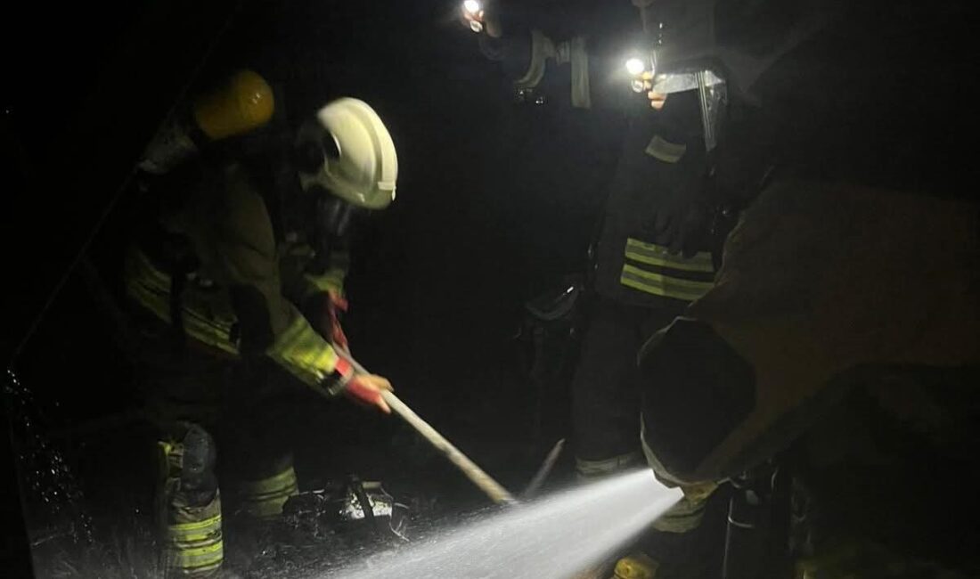 Antakya ilçesinde meydana gelen ev yangını hızlı bir şekilde kontrol
