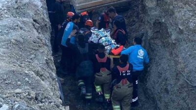Hatay’ın Defne ilçesinde yer alan bir şantiyede devam eden kazı