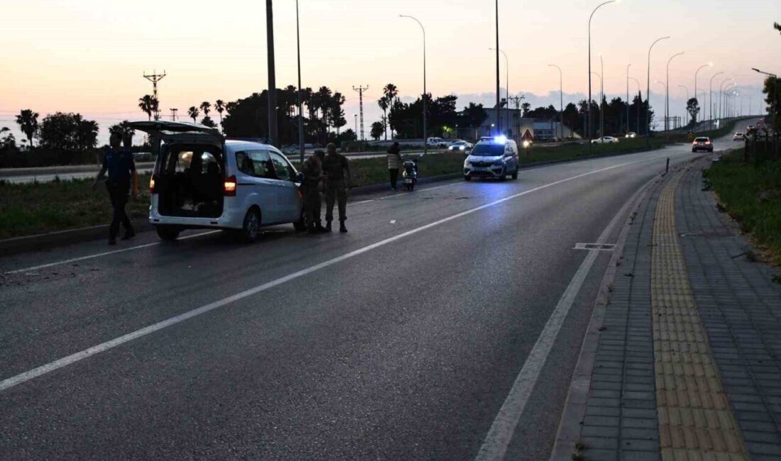 Hatay’ın İskenderun ilçesinde meydana gelen bir trafik kazasında, bir motosiklet
