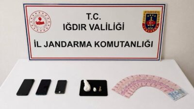 Iğdır İl Jandarma Komutanlığı ekipleri tarafından gerçekleştirilen operasyonda uyuşturucu madde