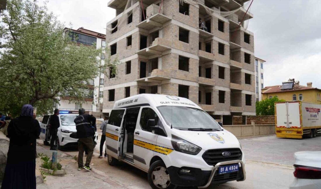 Niğde’de, İlhanlı Mahallesi 163. Sokak’ta bulunan bir apartman inşaatında çalışan