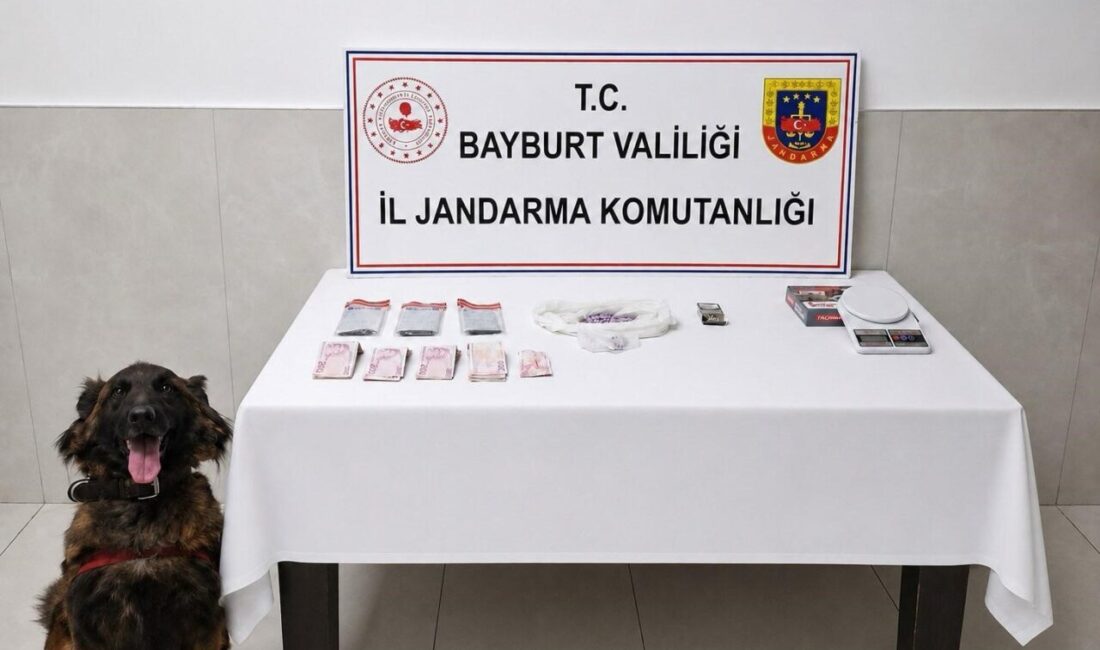Bayburt’ta gerçekleştirilen operasyonda 291 adet ekstazi hap, hassas terazi, uyuşturucu