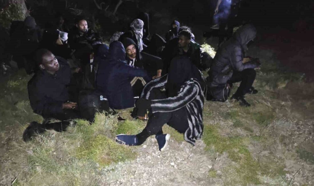 Çeşme ilçesindeki operasyonda, 3’ü çocuk toplam 29 düzensiz göçmen yakalandı.