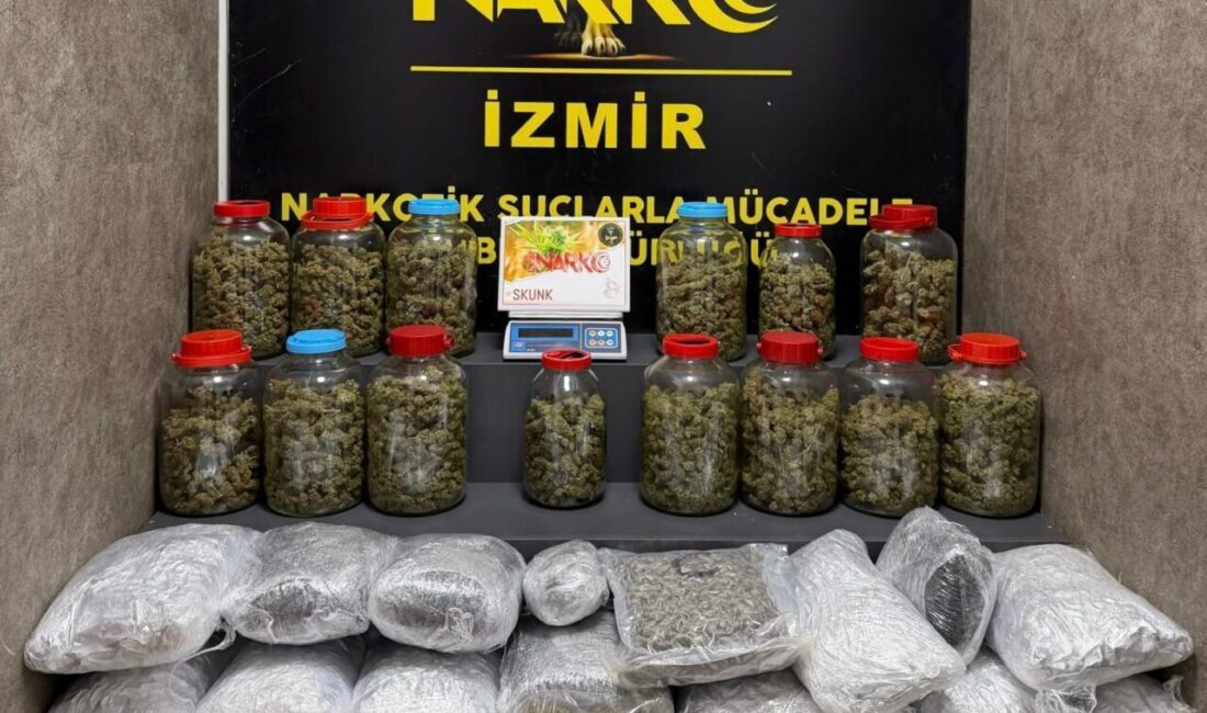 İzmir’de, Karabağlar ve Karşıyaka ilçelerinde polis ekipleri tarafından gerçekleştirilen iki