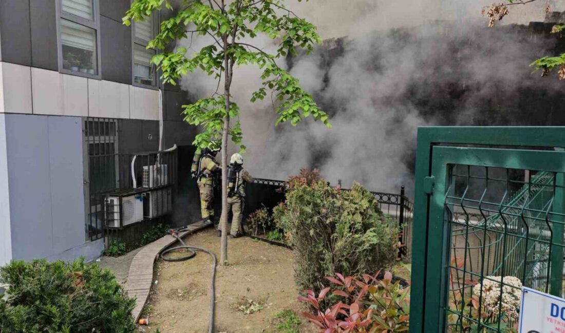 Kağıthane’de sabah saatlerinde çıkan yangın, tek katlı terkedilmiş bir binada