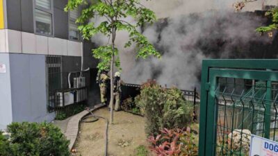 Kağıthane’de sabah saatlerinde çıkan yangın, tek katlı terkedilmiş bir binada
