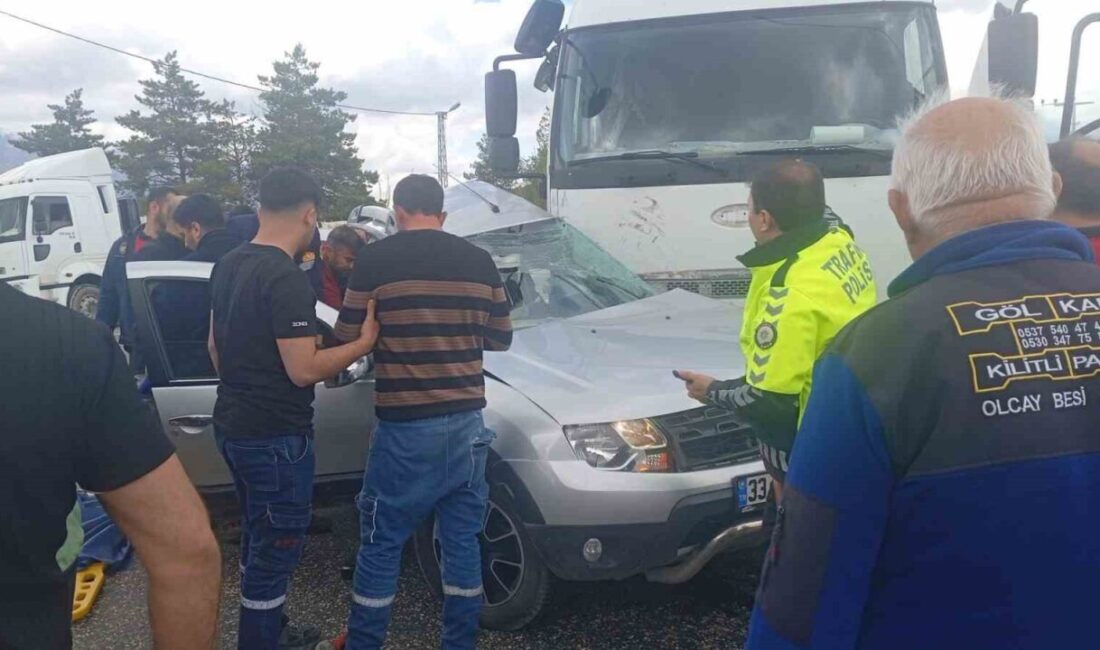 Adıyaman’ın Gölbaşı ilçesinde meydana gelen bir trafik kazasında, kamyon ile