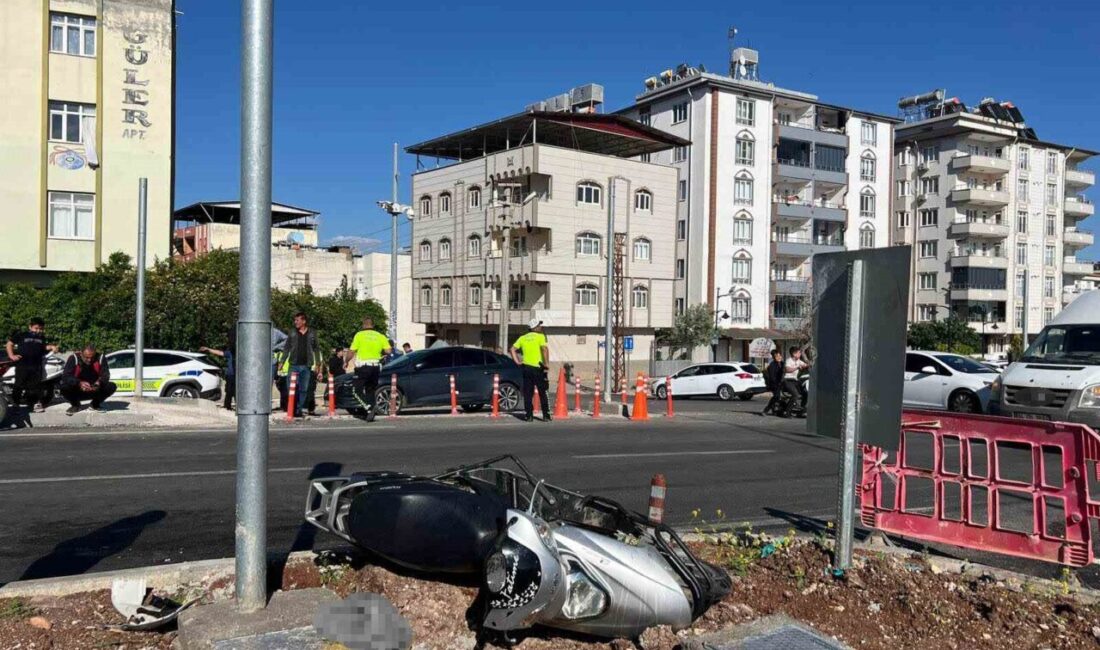 Kilis’te meydana gelen trafik kazasında bir kamyonet ile bir motosiklet