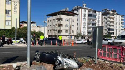 Kilis’te meydana gelen trafik kazasında bir kamyonet ile bir motosiklet