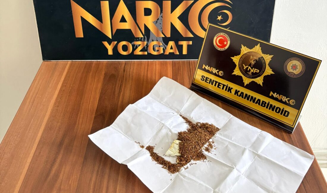 Yozgat’ın Yerköy ilçesinde polis ekiplerinin şüphe üzerine durdurduğu şahısların üzerinden