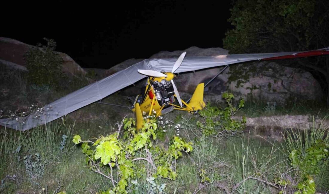 Kapadokya bölgesinde gün batımı sırasında meydana gelen motor arızası, bir