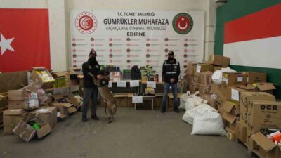 Edirne Kapıkule Gümrük Kapısı’nda gerçekleştirilen operasyonda, Türkiye’ye giriş yapmaya çalışan