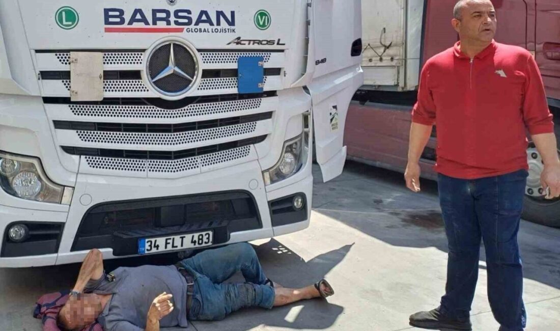 Edirne’deki Kapıkule Sınır Kapısı’nda tır parkında meydana gelen bir kazada