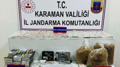 Karaman ilinde jandarma ekipleri tarafından son 2 hafta içerisinde yapılan