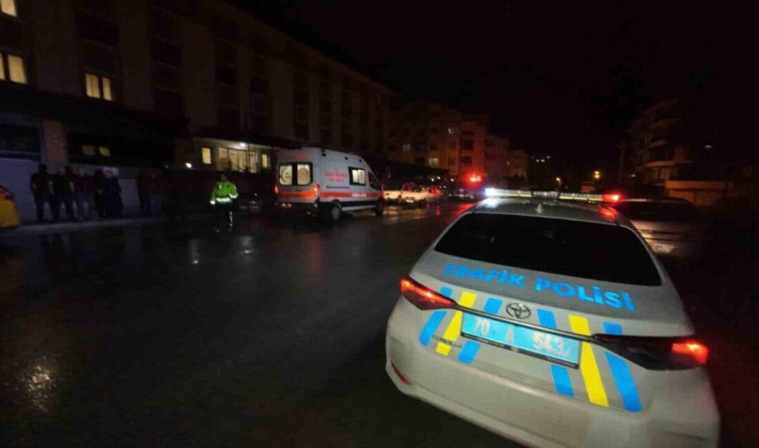 Karaman’da, akşam saatlerinde meydana gelen trafik kazasında, 81 yaşındaki bir