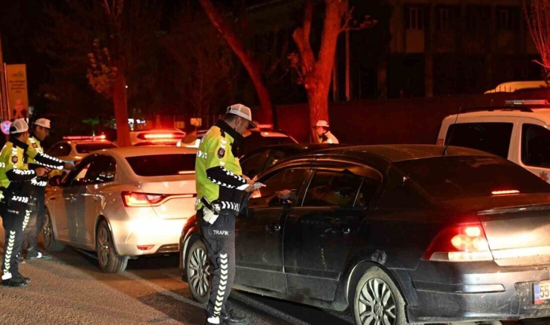 Kars Emniyet Müdürlüğü ekipleri, Kurban Bayramı sebebiyle artan trafik yoğunluğuyla
