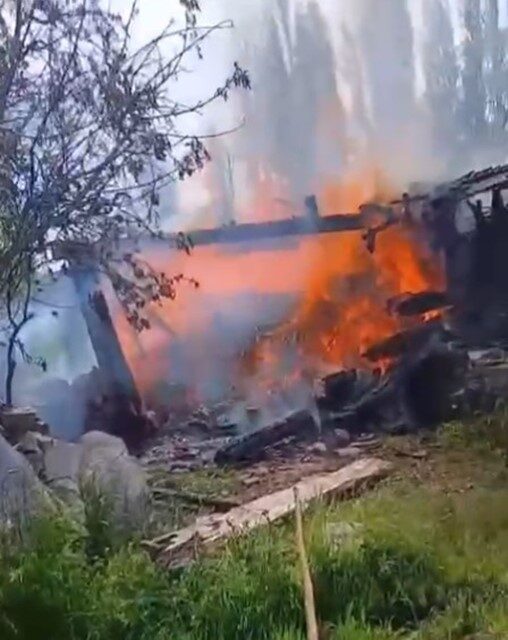 Tosya ilçesine bağlı Çukurköy köyünde meydana gelen yangın, samanlık ve
