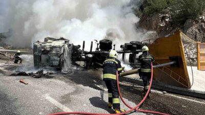 Muğla’da, Milas-Yatağan karayolunda Boğa Yokuşu mevkiinde meydana gelen trafik kazasında