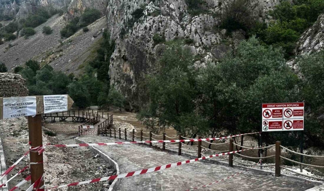Yozgat’ın Aydıncık ilçesinde yer alan Kazankaya Kanyonu’nda, Çekerek Irmağı’nın su
