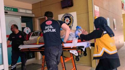 Bursa’nın İnegöl ilçesinde bir demir doğrama dükkanında meydana gelen acı