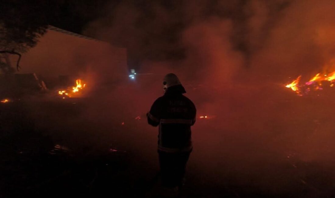Kırıkhan ilçesinde bulunan Karadurmuşlu Mahallesi’nde bir bahçede çıkan yangın, hızlı
