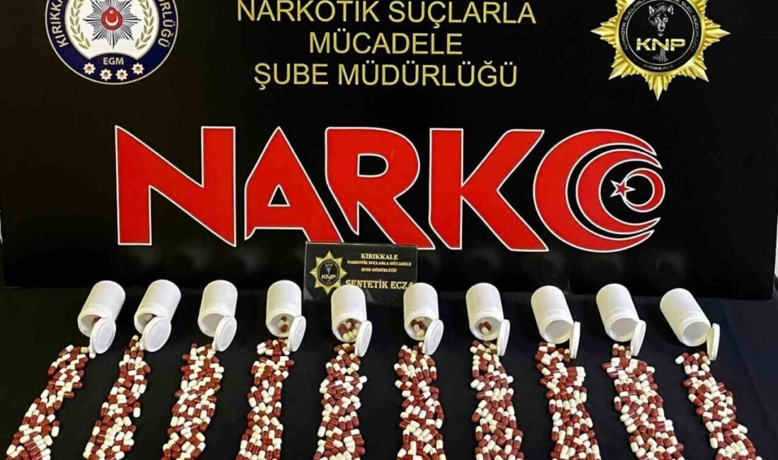 Kırıkkale İl Emniyet Müdürlüğü Narkotik Suçlarla Mücadele Şubesi ekiplerince gerçekleştirilen