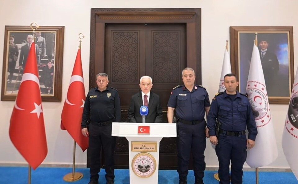 Kırklareli Valisi Uğur Turan, aylık asayiş toplantısında yaptığı konuşmada, organize