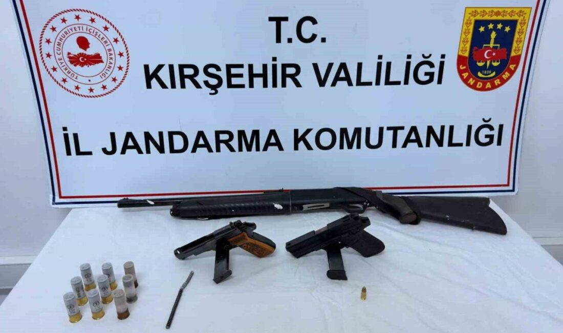Kaman ilçesinde jandarma ekipleri tarafından gerçekleştirilen operasyonda, ruhsatsız silah ve