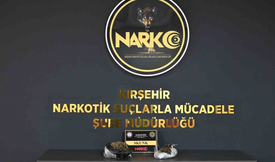 Kırşehir’de yapılan polis operasyonunda, 856 gram uyuşturucu madde ele geçirildi