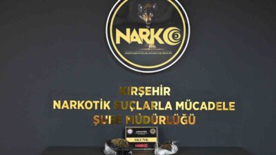 Kırşehir’de yapılan polis operasyonunda, 856 gram uyuşturucu madde ele geçirildi