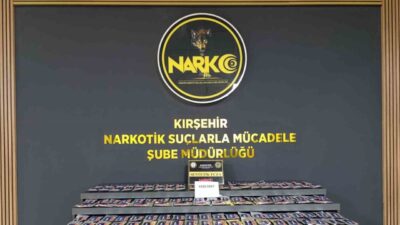 Kırşehir’de polis ekipleri tarafından gerçekleştirilen operasyonlarda 6 bin 328 sentetik