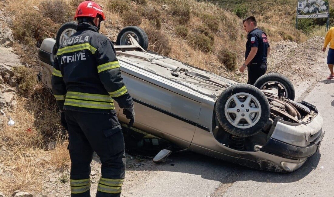 Bodrum ilçesinde, Bodrum ilçesi Bağla-Gürece yolu üzerinde öğle saatlerinde meydana