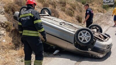 Bodrum ilçesinde, Bodrum ilçesi Bağla-Gürece yolu üzerinde öğle saatlerinde meydana