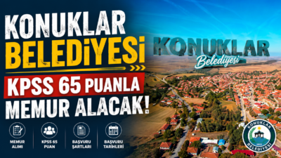 Yozgat ili Çayıralan ilçesi Konuklar Belediye Başkanlığı, bünyesindeki boş kadroları