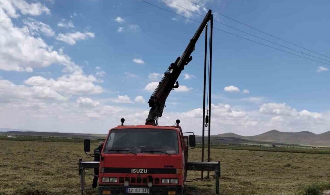 Konya’nın Karapınar ilçesinde meydana gelen olayda, elektrik akımına kapılan 3