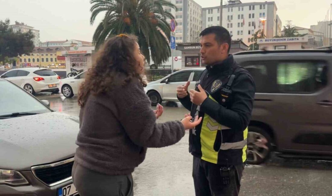 Samsun’da polis ekipleri, korsan taksileri denetlemek için harekete geçti. Bir