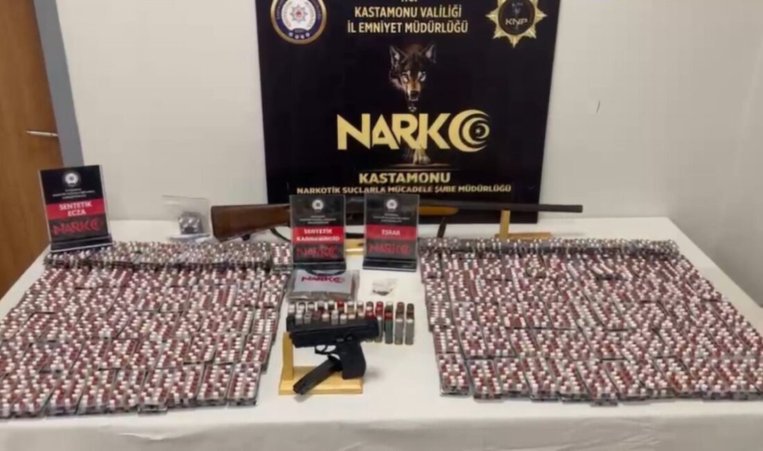 Kastamonu İl Emniyet Müdürlüğü Narkotik Suçlarla Mücadele Şube Müdürlüğü ekipleri,
