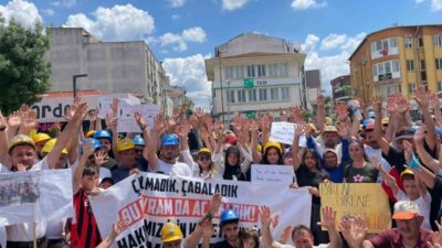 Uzunköprü ilçesinde faaliyet gösteren Kiremitçiler Maden Ocağı’nda çalışan işçiler, maaş